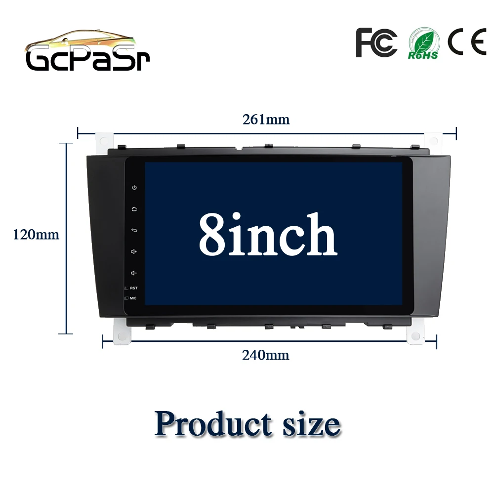 Автомагнитола IPS DSP GPS Android 10 для Mercedes/Benz W203 W209 W219 sprintA C Class CLS C180 C200 CLK200Vito Viano
