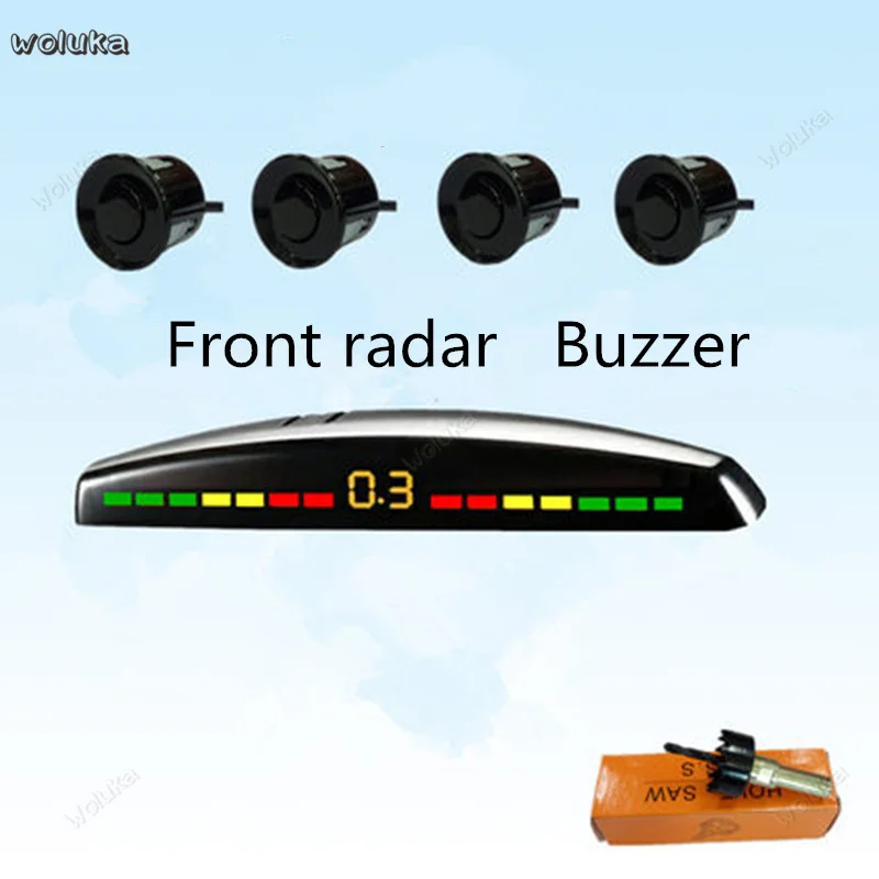 Anti-collision car front radar 4 probe buzzer voice strip screen CD50 Q04 | Автомобили и мотоциклы
