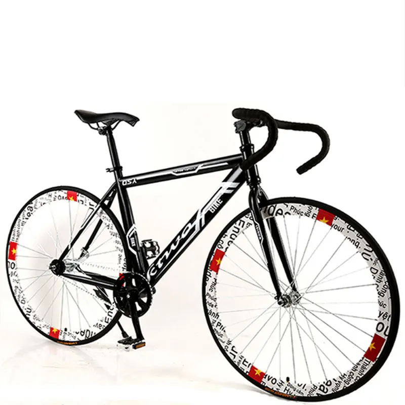 Bicycle Road Bike New Fixed Gear Muscle Frame Bending Adult Man and Women Racing Solid Tire Single Speed
