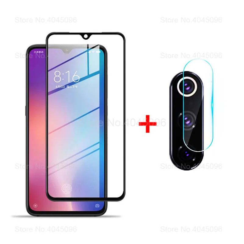 2-in-1-Full-Cover-Tempered-Glass-For-Xiaomi-Mi-A3-Lite-Back-Camera-Lens-Screen