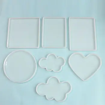

DIY Silicone Resin Molds 7pcs Resin Casting Molds including Different shapes 634D