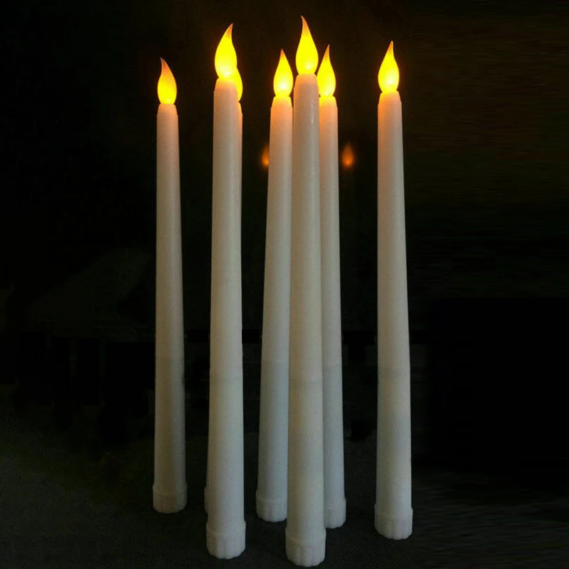 LED Wedding Dating Candlelight Dinner Decor Electronic Candle Lights Plastic Christmas Decoration For Home Cafe Restaurant