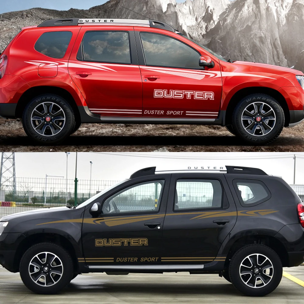 2 шт. автомобильные наклейки для Renault Dacia Duster DIY стильные Светоотражающие