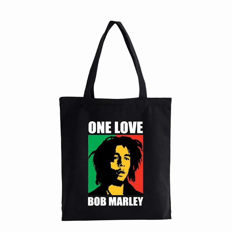 Giamaica Reggae Gorro Rasta Style Cappello Hip Pop Borsa Di Tela Da Uomo Moda Borse Shopper Di Grande Capacità Reggae Rasta Tote Bag