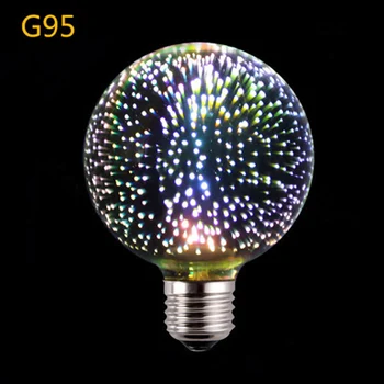

Light bulb 3D firework retro Edison LED lighting home decoration E27 colorful low consumption