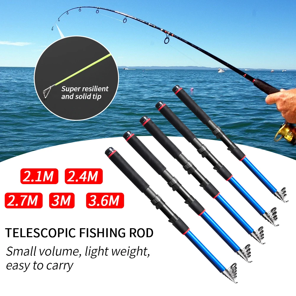 Портативная телескопическая удочка углеродный сверхтвердый выдвижной складной