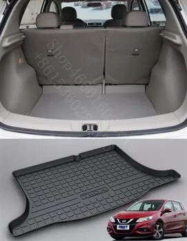 

Puou Non-Slip Waterproof For Nissan TIIDA 2016-18 Mat Rear Trunk Liner Cargo Floor Tray Carpet Guard Protector Car Accessorie