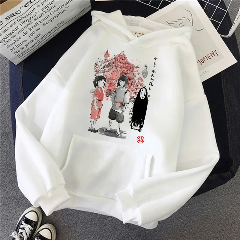 Женская толстовка с капюшоном в стиле Харадзюку от Totoro Studio Ghibli Kawaii Ullzang милый