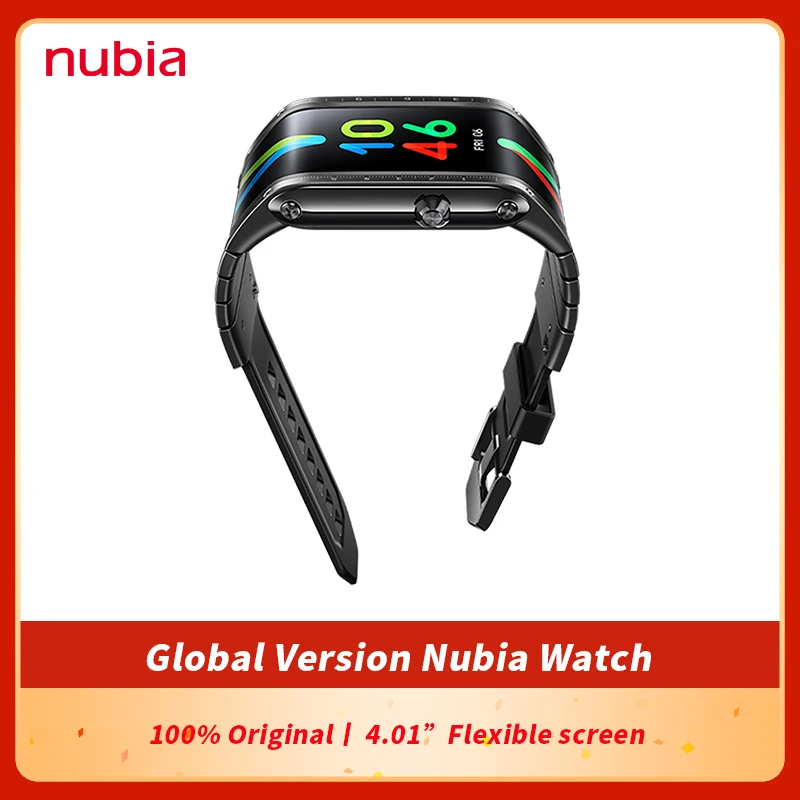 Оригинальные часы глобальная версия Nubia 4 01 дюйма AMOLED Складной Гибкий Snapdragon 8909 Вт 1