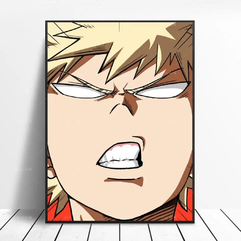 Wall Art Print Home Decor Poster Nordic Abstract Anime Bakugo HD Canvas Painting Decoration Fram | Дом и сад