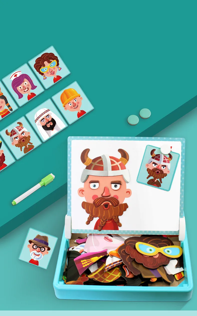Детская игрушка, магнитная головоломка, 3D головоломка, дорожное движение, буквы и цифры, деревянная головоломка, Ранние развивающие игрушки для детей, подарок