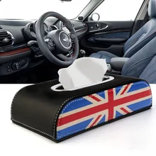 Универсальный Кожаный Автомобильный тканевый ящик для BMW MINI ONE COOPER F54 F55 F56 F60 R55 R56 R60 креативные автомобильные аксессуары для стайлинга интерьера