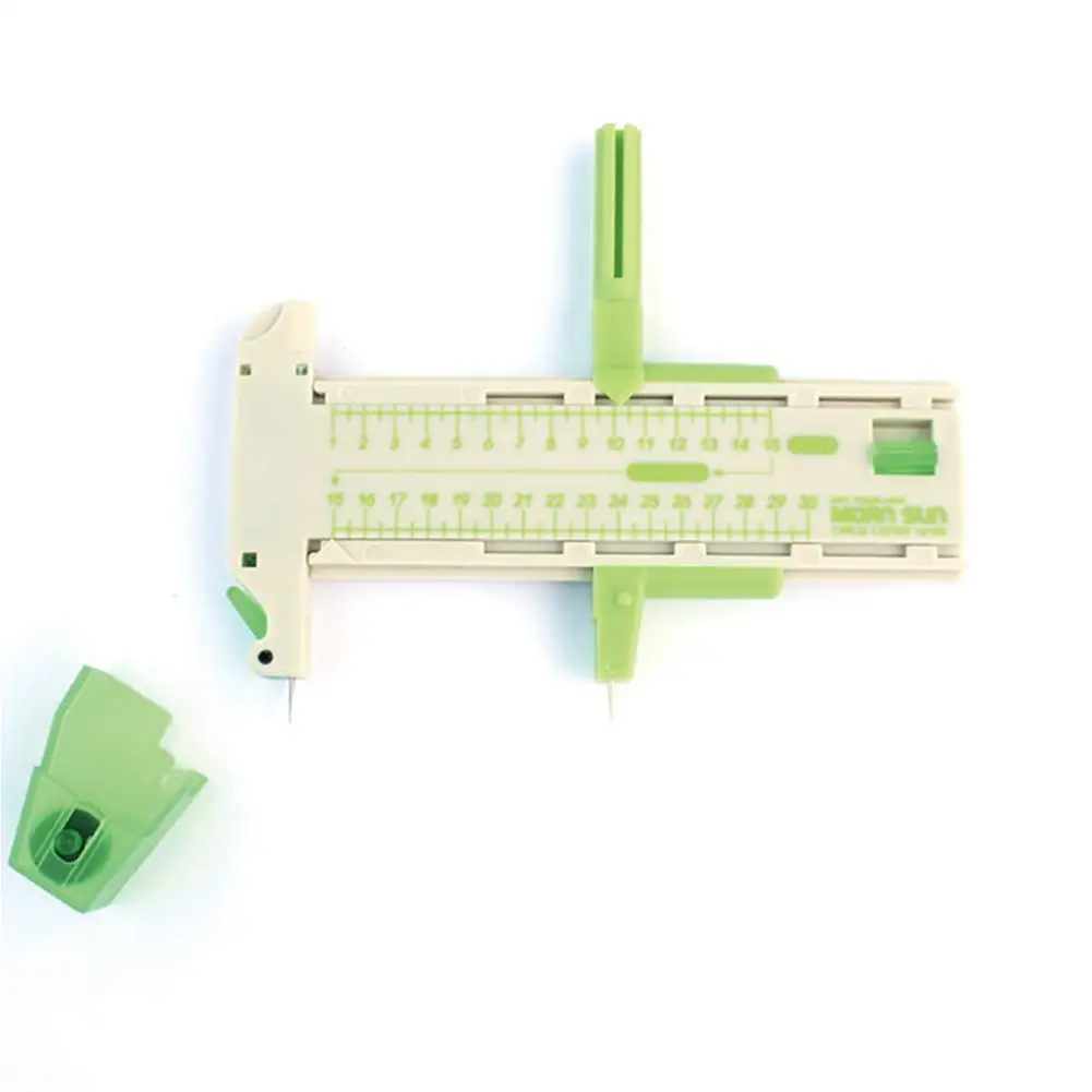 

1piece Double Section Compass Compass Paper Round Knife Film Cutting Tool Quilting Heat Shrinkable School Stationery Y8I2