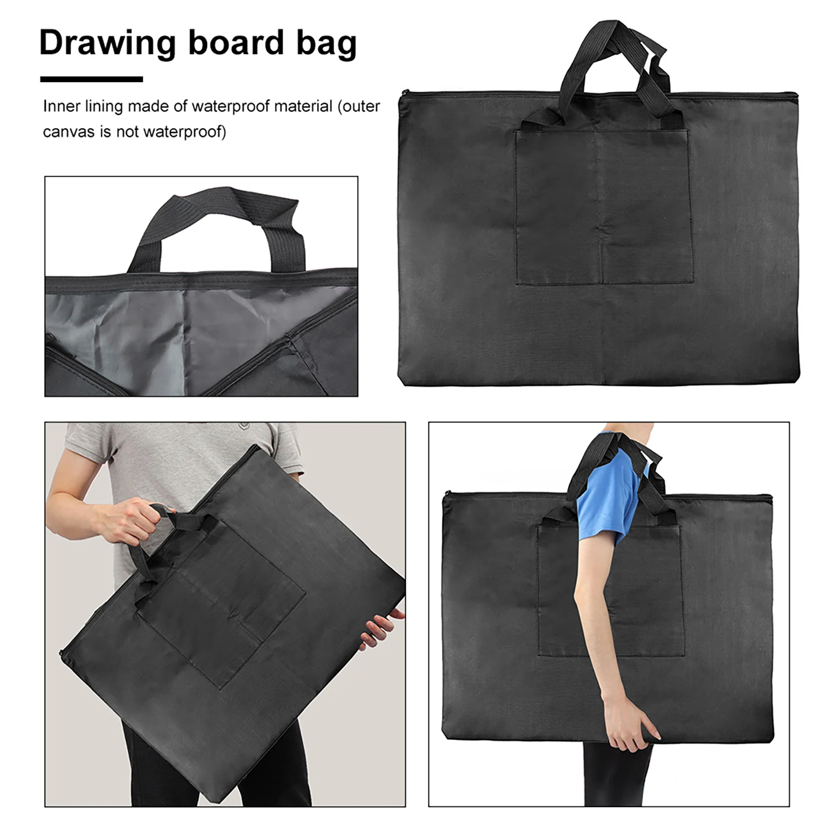 Water-Resistant Art Portfolio Carry Bag A3 Student Art Work Portfolio Tote  Drawing Board Bag Portable Painting Sketch Pad Storage Bag Professional Art  Organizer for Palette Paints Brushes Pencils : Amazon.in: Home &