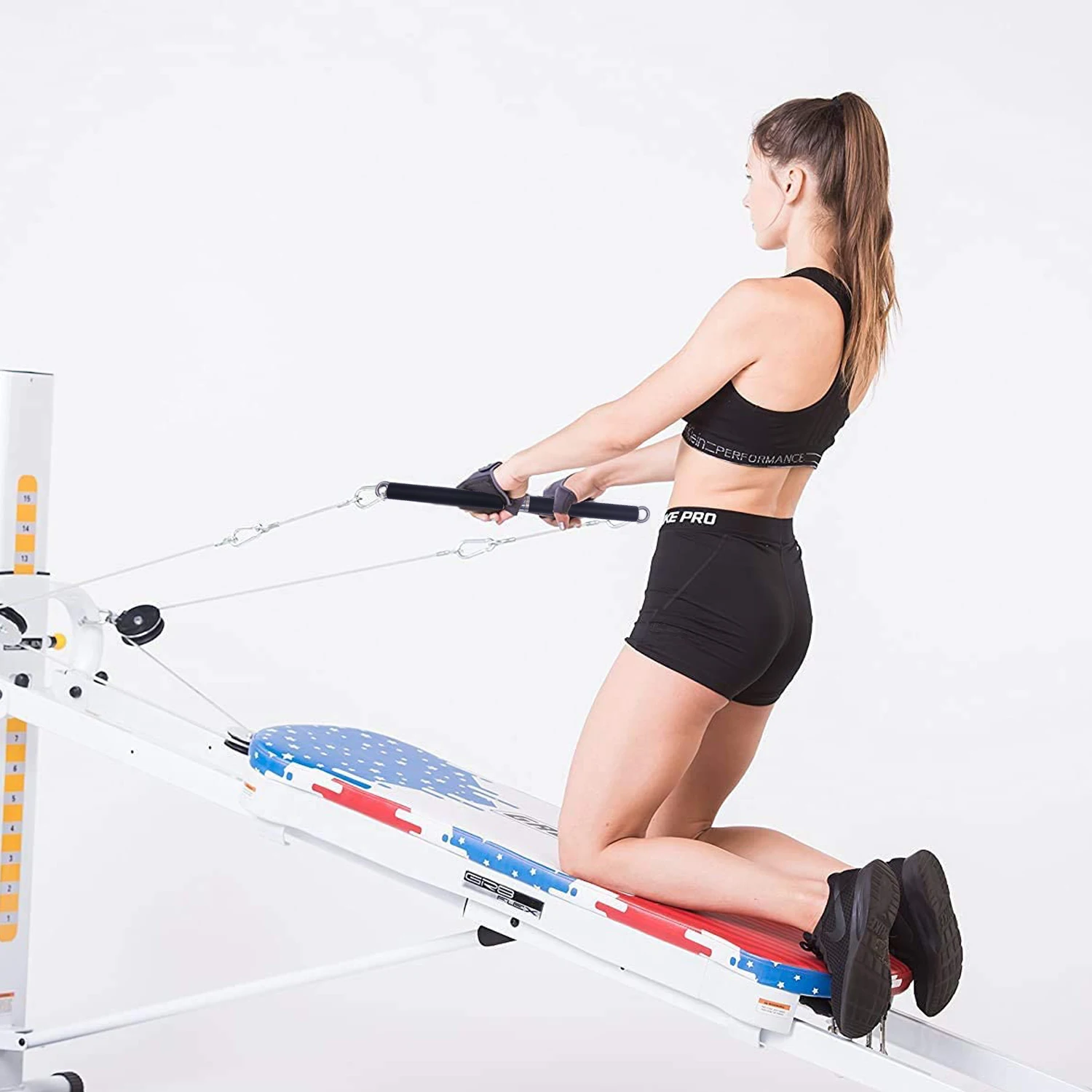 Portable Resistance Band Bar Padded Pilates Bar Togo