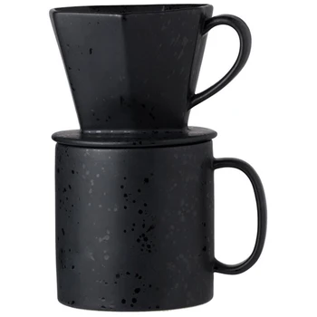 

Ceramic Coffee Maker Mocha Latte Coffee Percolator Pot Funnel Shape Espresso Water Drip Coffee Maker with Filter Paper