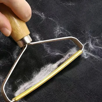 

Portable Lint Remover Clothes Fuzz Fabric Shaver Brush Tool Power-Free Fluff Removing Roller for Sweater Woven Coat