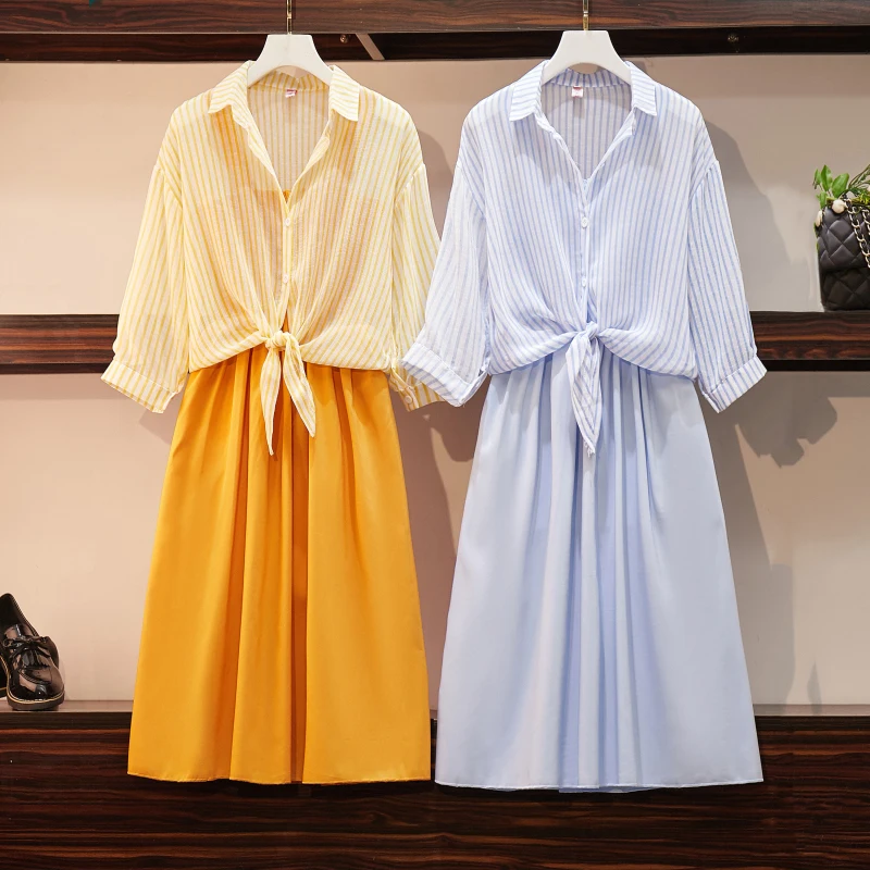 Big Size Women's Dress 2019 New Suit For Fat Women |