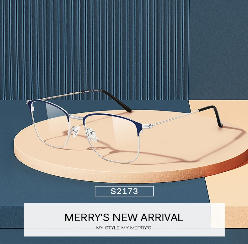 MERRYS Дизайн Женские винтажные очки с оправой из сплава оправа унисекс оптическая Ультралегкая от близорукости, по рецепту мужские очки S2173