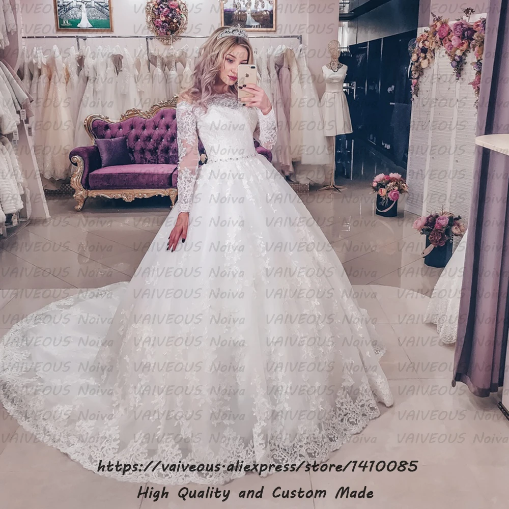 Винтажное свадебное платье с длинным рукавом 2020 Robe de Mariee новое поступление