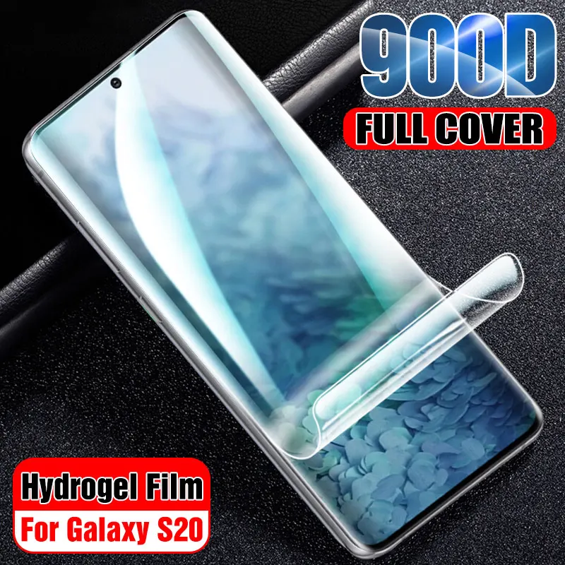 

900D Hydrogel Film Screen Protector on For Samsung Galaxy S20 Plus S20 Ultra Full Cover Soft Film For Samsung S20 Film Not Glass