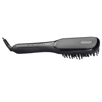 

1pc Electric Straight Comb LCD Display Hair Straightener Brush Beard Styling Tool with US Plug for Men
