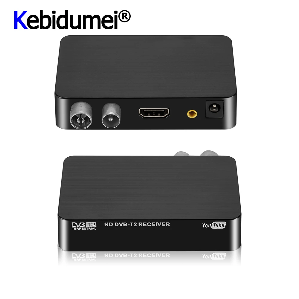 

USB2.0 HDMI DVB-T2 Tuner Receiver Satellite Decoder Digital TV Box TV Tuner HD 1080P DVB T2 New For Monitor Adapter