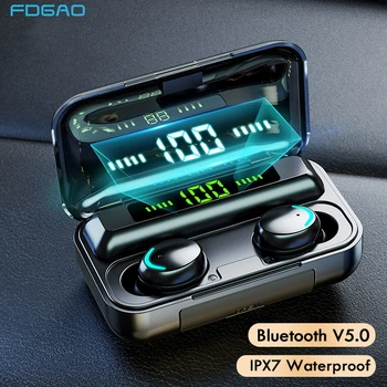 

TWS Bluetooth Earphone V5.0 9D Stereo Wireless Headphones Sport Waterproof Earphones Mini True Wireless Earbuds for cellphone