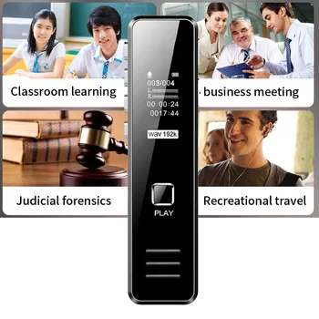 

Pen Noise Reduction Voice Recorder Handheld Portable HD Dictaphone Zinc Alloy Long Distance Digital Audio MP3 Player Interviews