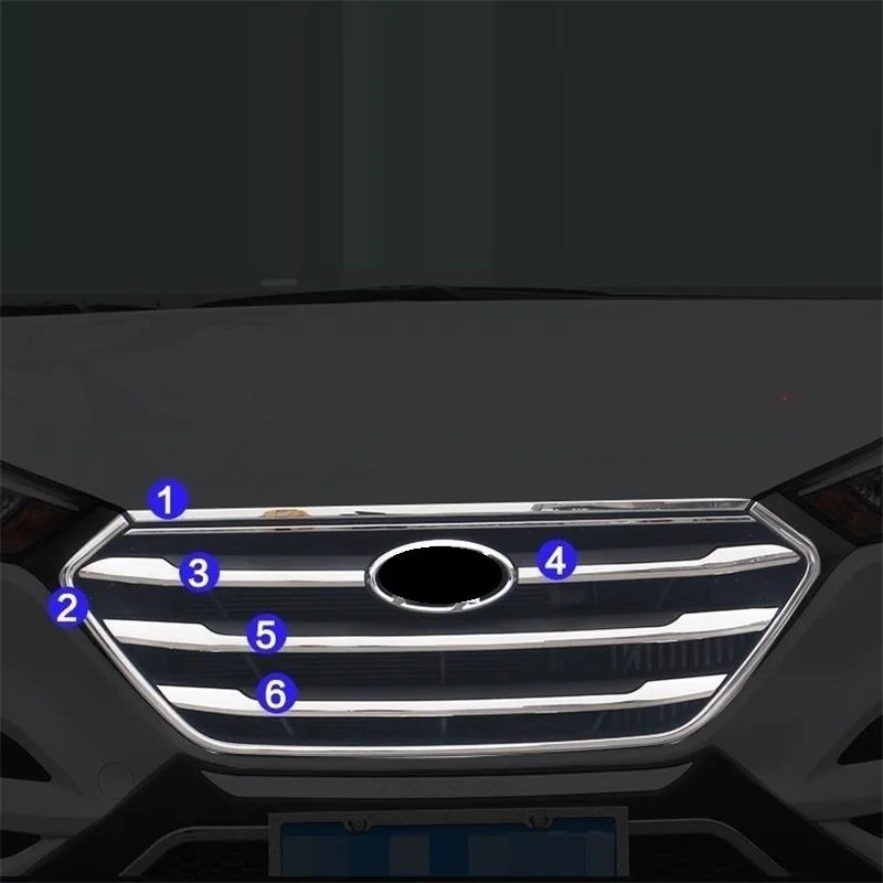 

Car Grille Foot Pedal Exterior Promote Automovil Automobile Decoration Accessories Modification 15 16 17 18 FOR Hyundai Tucson