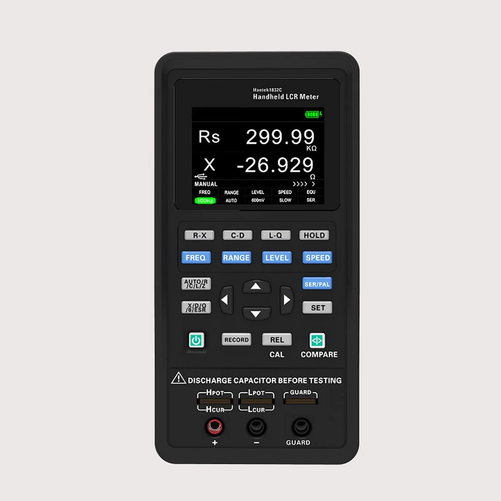 

2.8" LCD Digital Handheld LCR Meter hantek1832C /1833C Portable Inductance Capacitance Resistance Measuring Tester Tools