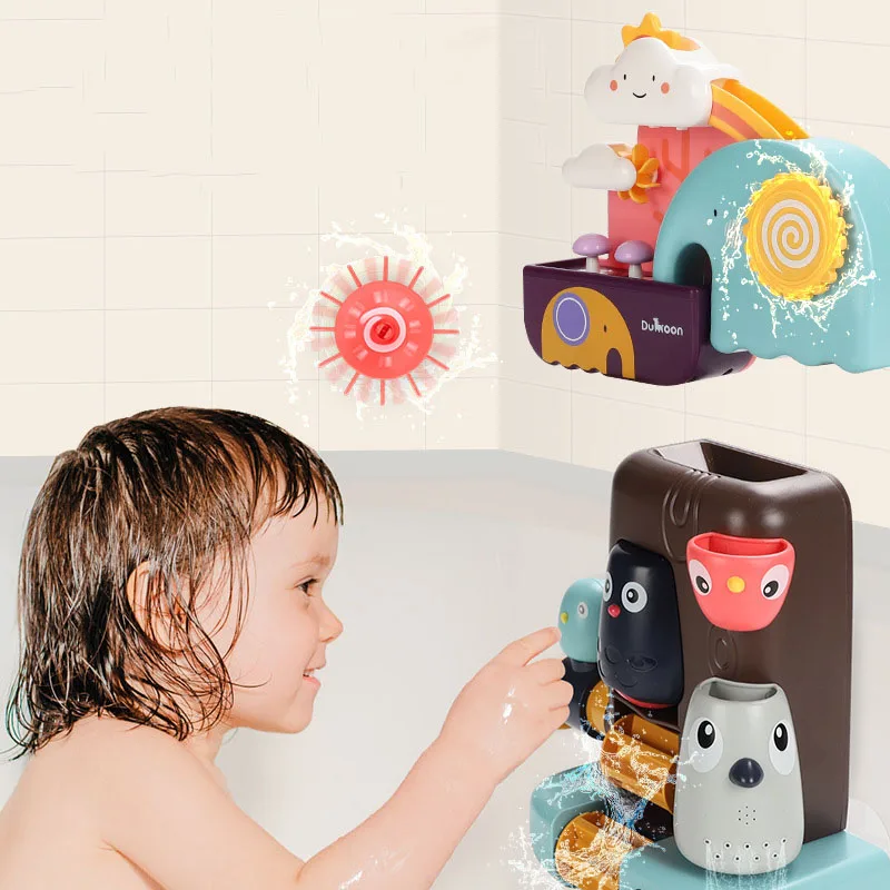 Baby Bathing Toy Bath Toys Pipeline Water Spray Shower Game Elephant Toy for Children Swimming Bathroom Water Shower Kids Toy 4