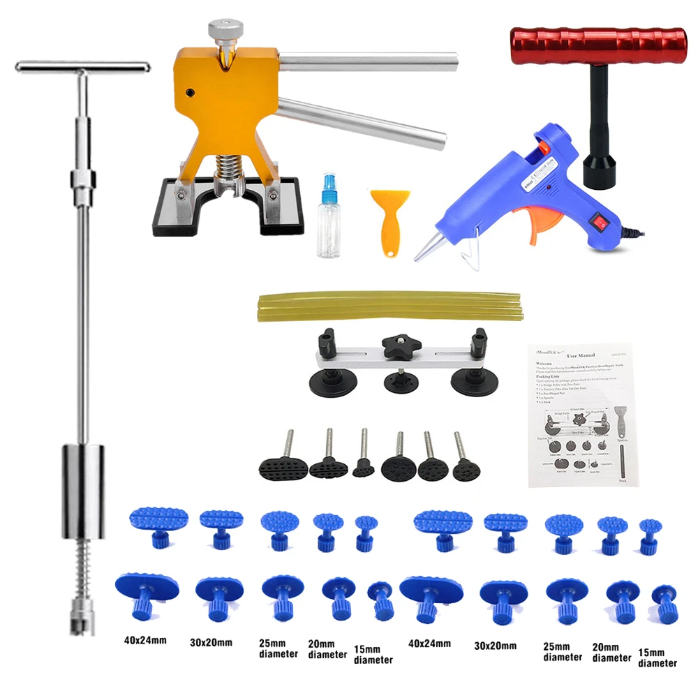 

Pdr Tools Car Body Dent-Repair-Tools Kit Van Voiture Paintless Dent Puller Depression Repair Tools Remover Kits For Vehicle Car