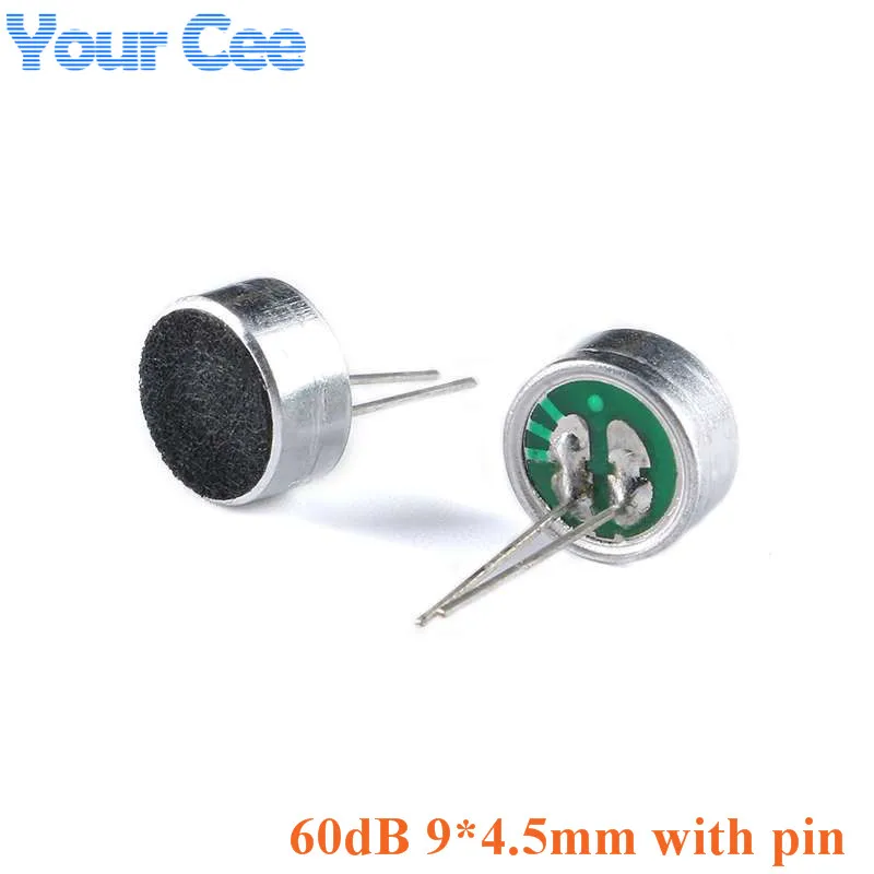 Omni Directional Electret Mic Condenser Microphone Capsule 6x5mm 7x9mm 6x2. 2mm