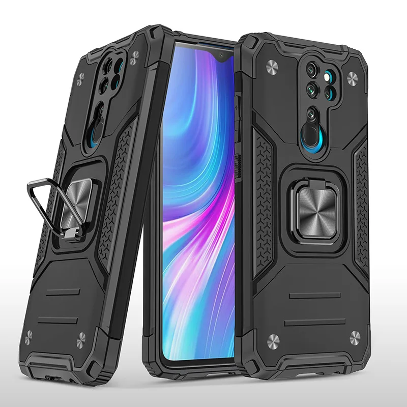 for Xiaomi Redmi Note 8 Pro Case Cover Armor Impact Shockproof Metal Holder Magnet Phone Case for on Xiaomi Redmi Note 8 Pro iphone pouch