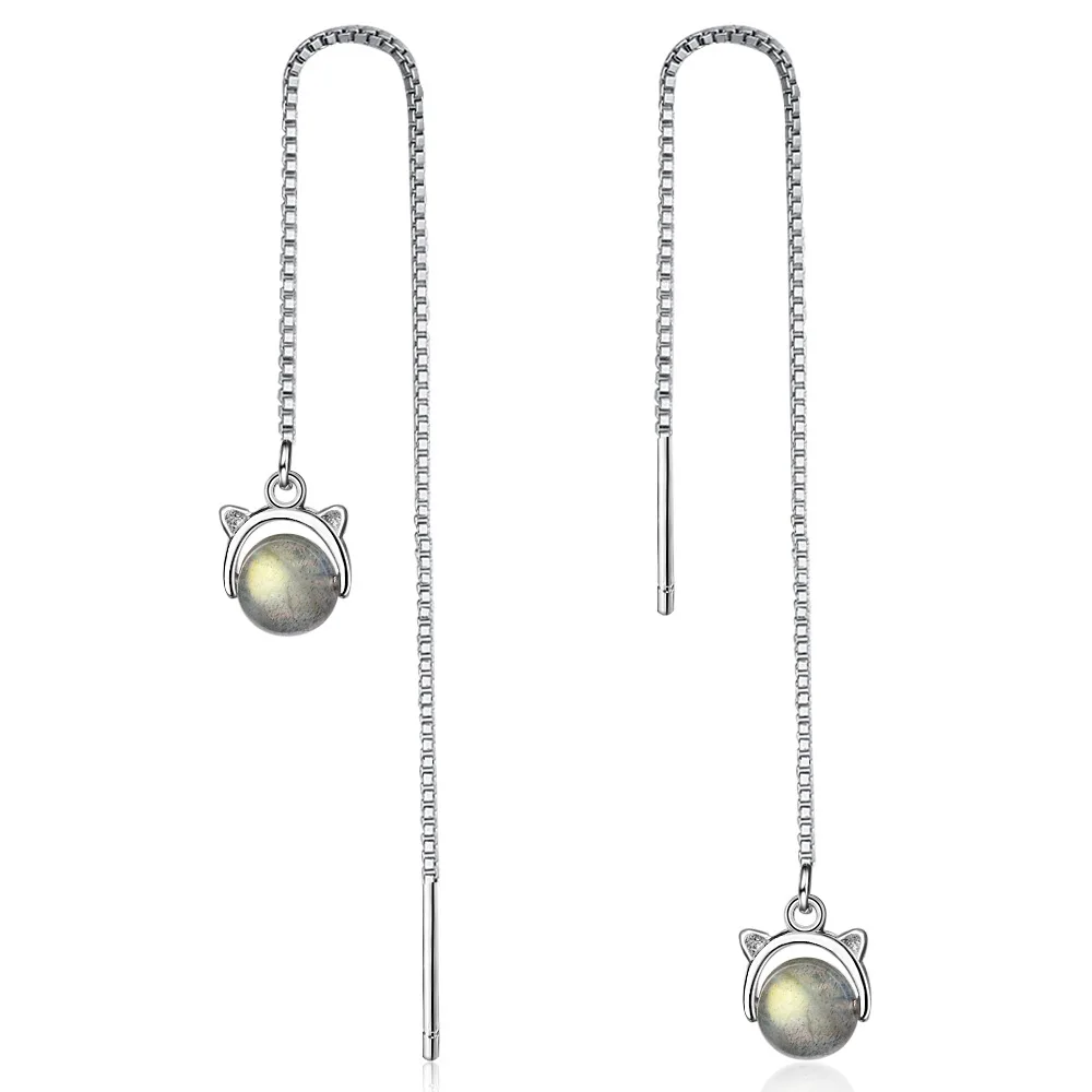 Женские серьги-гвоздики с натуральным опалом серьги из серебра 100% пробы