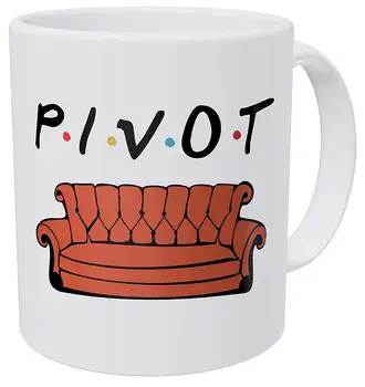 

Pivot Friends Couch Sofa 11 Ounces Funny Coffee Mug Gag Gift