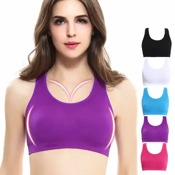 

Seanless Bra Padded Wire Free Solid Color Running Sexy Underwear Sleep Sports Bra Breathable Fitness Bras