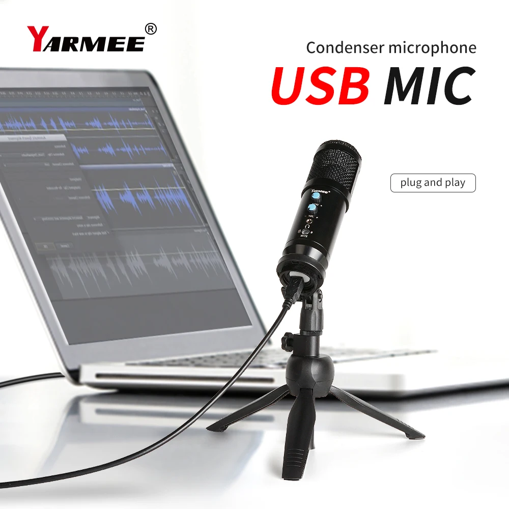 YARMEE Computer USB microphone for PC latop