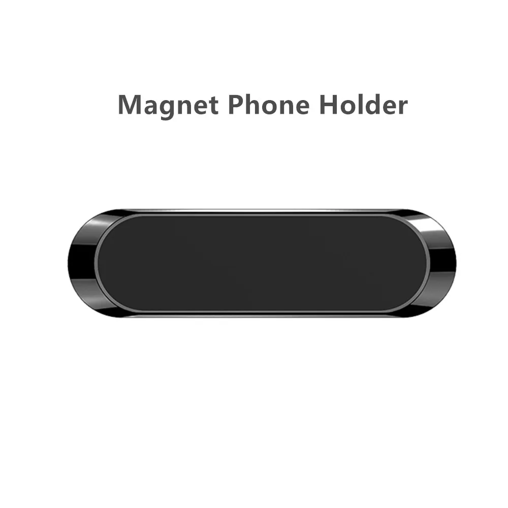 Мини в форме полосы магнитный автомобильный держатель для телефона крепление для iPhone 11 Универсальный 3,5 до 7,0 дюймовая панель настенный держатель для мобильного телефона - Цвет: Magnet Holder