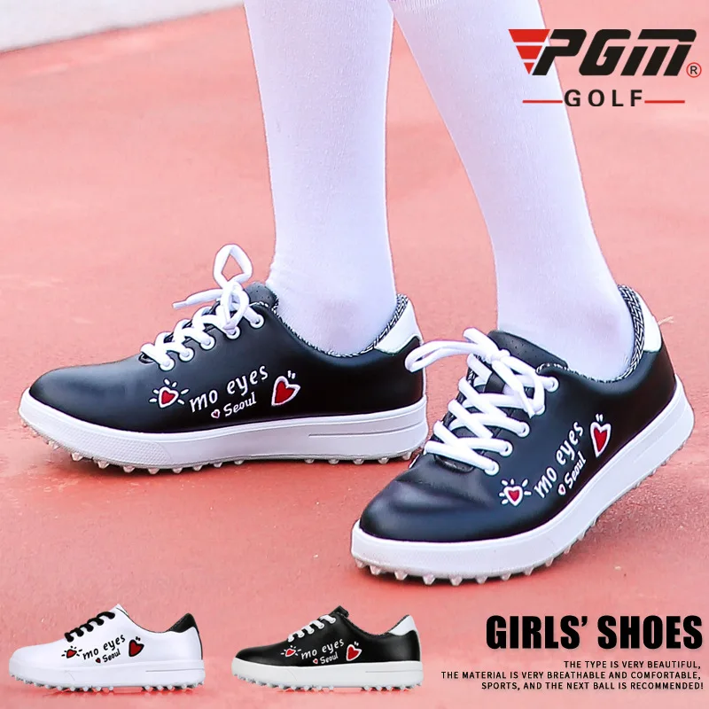 PGM гольф обувь детская спортивная обувь для девочек Водонепроницаемая граффити детская обувь(см. Таблицу ниже для размеров