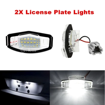 

2X 18 LED Number License Plate Light Lamp Error Free for Honda Accord Odyssey Civic Sedan City Acura MDX TSX ILX RDX RL TL