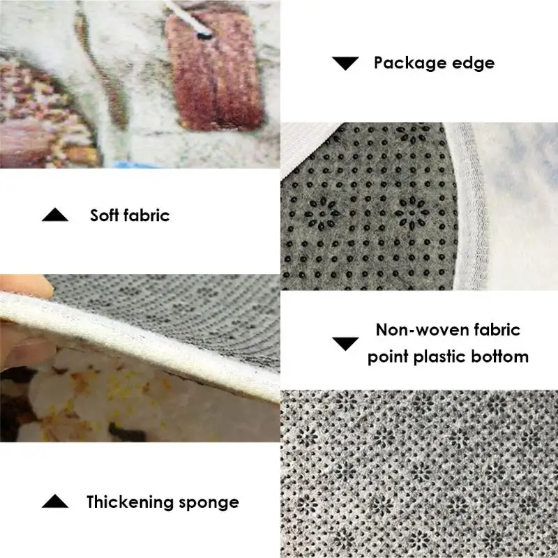 3 шт. коврик для туалетной крышки u-образный напольный ковер Aniti-slip Pad для ванной занавеска с принтом морской звезды, фланелевый набор для ванной
