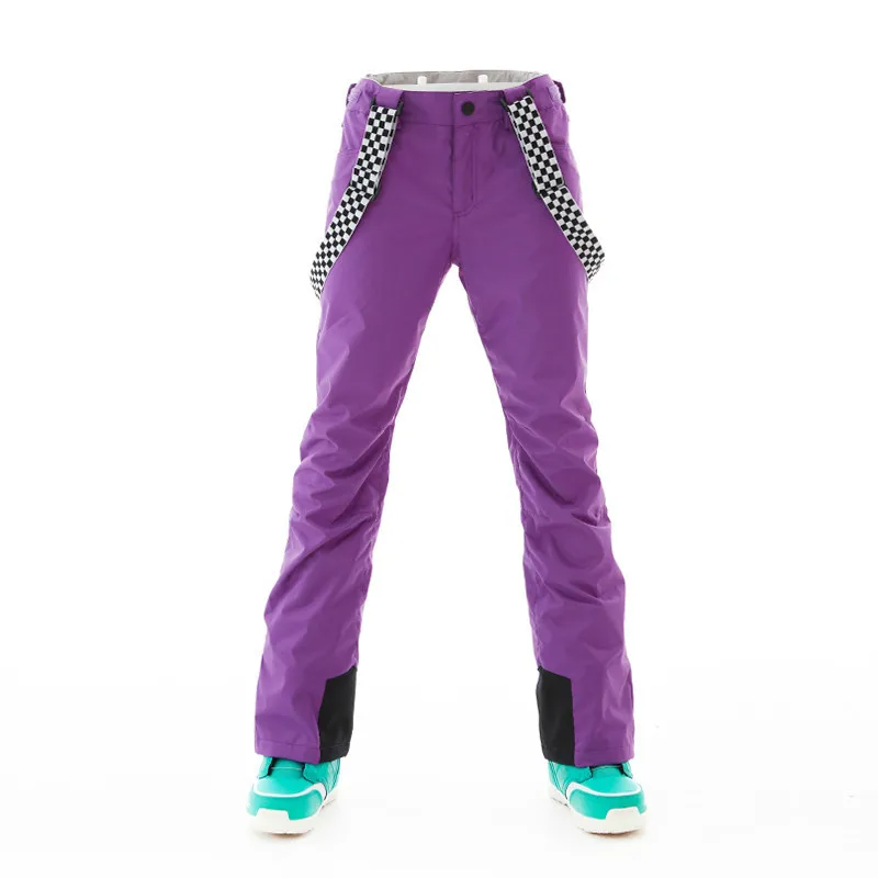 SMN штаны для сноуборда, одноцветные Женские ветрозащитные водонепроницаемые штаны для взрослых, зимние штаны для сноубординга - Цвет: 1820-PP