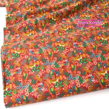 Полметра хлопчатобумажная ткань Лоскутная стеганая ткань зверинец джунгли