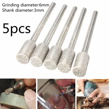 

5 Pc 7/32 Diamond Chainsaw Sharpener Burr Stone File 1453 Craftsman 1/8