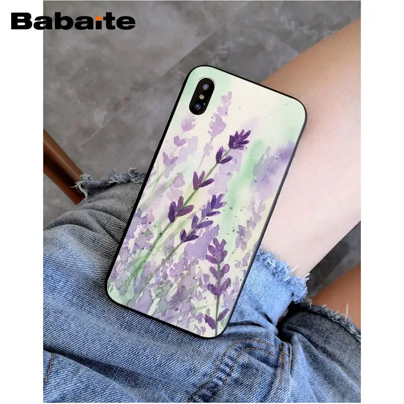 Watercolor flower Dandelion Lotus Lavender
