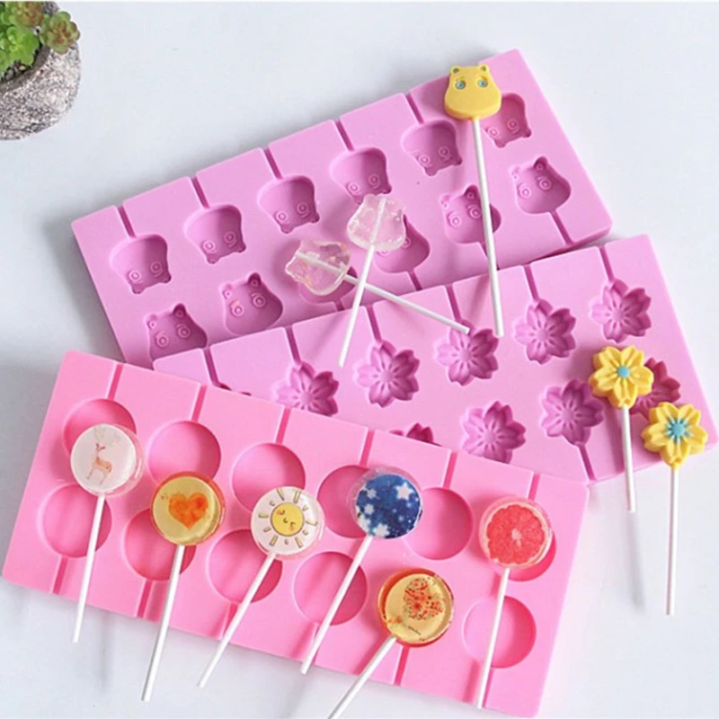12 Cavities Chocolate Baking Mold Silicone Cake Candy Cookies Decorating Mould 
