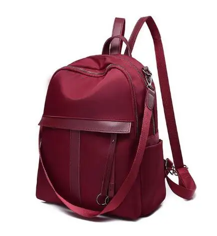 Горячая Распродажа Женская Высококачественная Водонепроницаемая оксфордская сумка-рюкзак Дамская одноцветная простая многофункциональная дорожная сумка для девушки милый школьный ранец - Цвет: 3