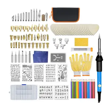 

1 Set Soldering Iron Adjustable Ceramic Temperature Control Soldering Iron Carving Tool Repair Kit Solderer Soldering Pen